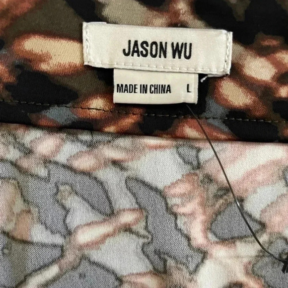 Jason Wu animal print midi length skirt sz L - Picture 3 of 7